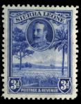 Сьерра-Леоне 1932 г. • Gb# 159 • 3 d. • Георг V • основной выпуск • рисовая плантация • MNH OG VF