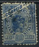 Бразилия 1900 г. • SC# 161 • 200 R. • гора "Сахарная голова" • стандарт • Used VF