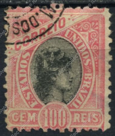 Бразилия 1894-97 гг. • SC# 116 • 100 R. • без в.з. • стандарт • Used VF