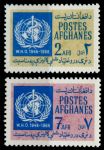 Афганистан 1968 г. • SC# 769-70 • 2 и 7 af. • 20-летие Всемирной Организации Здравоохранения(ВОЗ) • полн. серия • MNH OG XF