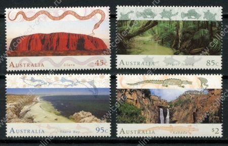 Австралия 1993 г. • Sc# 1311-1314 • 45 c. - $2 • Национальные парки • полн. серия • MNH OG VF ( кат. - $8.5 )