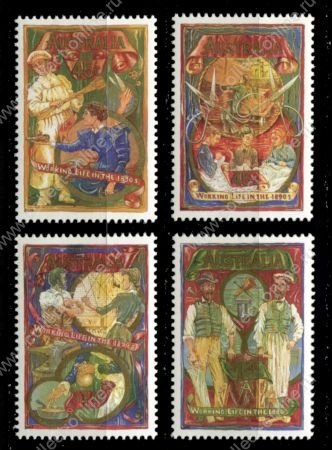 Австралия 1993 г. • Sc# 1320-1323 • 45 c. - $1.20 • Жизнь в конце XIX века • полн. серия • MNH OG VF ( кат. - $6.5 )