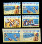 Австралия 1994 г. • Sc# 1361-1366 • 45 c. - $1.2 • Служба спасения на воде • полн. серия+ • MNH OG VF ( кат. - $11 )