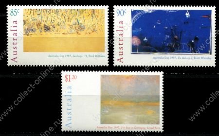 Австралия 1997 г. • Sc# 1572-1574 • 85 c. - $1.20 • живопись, ландшафты • полн. серия • MNH OG VF ( кат. - $7 )