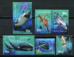 Австралия 1998 г. • Sc# 1702-1707 • 45 c.(6) • морская фауна • полн. серия • MNH OG VF ( кат. - $8 )