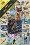 Птицы • Набор 250 разных марок всего мира • XF