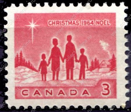 Канада 1964 г. • Sc# 434 • 3 c. • Рождество • MNH OG VF