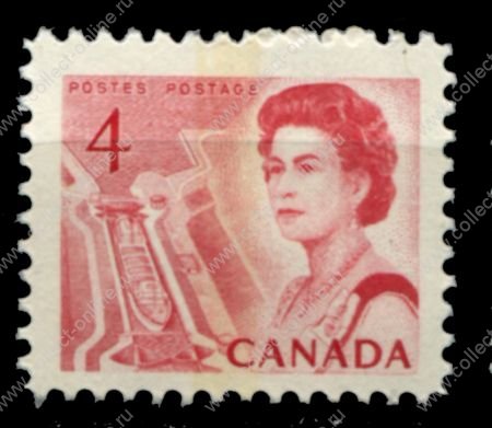 Канада 1967-1972 гг. • Sc# 457 • 4 c. • Елизавета II • баржа в канале • стандарт • MNH OG VF