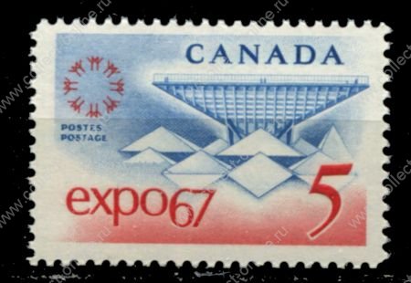 Канада 1967 г. • Sc# 469 • 5 c. • международная выставка ЭКСПО-67 • MNH OG VF