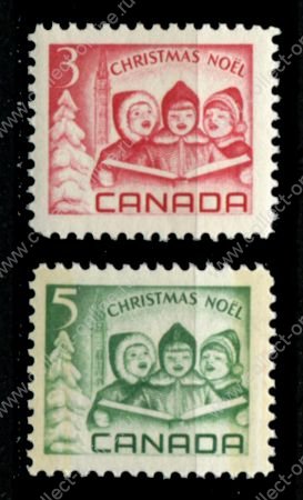 Канада 1967 г. • Sc# 476-477 • 3 и 5 c. • Рождество • полн. серия • MNH OG VF