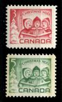 Канада 1967 г. • Sc# 476-477 • 3 и 5 c. • Рождество • полн. серия • MNH OG VF