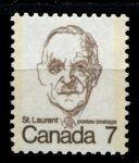 Канада 1972-1976 гг. • Sc# 592 • 7 c. • премьер-министры, Луи Сен-Лоран • стандарт • MNH OG VF