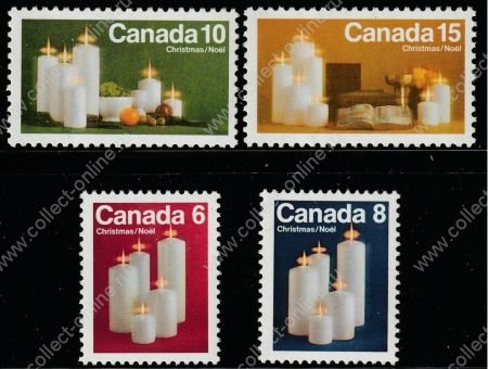 Канада 1972 г. • Sc# 606-609 • 6 - 15 c. • Рождество • полн. серия • MNH OG VF
