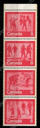 Канада 1974 г. • Sc# 644-647a • 8 c.(4) • История спорта, олимпийский выпуск • полн. серия • MNH OG VF