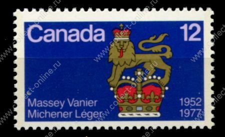 Канада 1977 г. • Sc# 735 • 12 c. • Канадские генерал-губернаторы • MNH OG VF