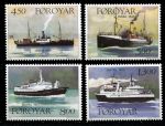 Фарерские о-ва 1999 г. • Mi# 348-351 • 4.50 - 13 Kr. • живопись, Бордур Якупссон • корабли • полн. серия • MNH OG VF ( кат. - €12 )
