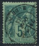 Франция 1876-1877 гг. • SC# 78 • 5 c. • Мир и торговля • стандарт • Used F-VF