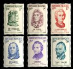 Франция 1956 г. • Iv# 1082-1087 • 8 - 30 fr. • Деятели искусств • полн. серия • MNH OG VF ( кат.- € 20 ) (1)