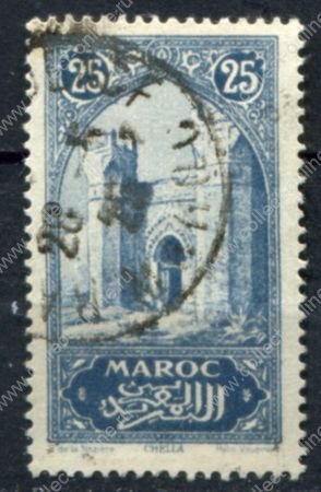 Французское Марокко 1923-1927 гг. • Iv# 106 • 25 c. • Архитектура и виды страны • Used F-VF