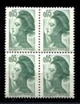 Франция 1982 г. • Iv# 2178 • 0.05 fr. • Марианна • стандарт • кв. блок • MNH OG VF