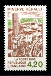 Франция 1993 г. • Mi# 2963 • 4.20 fr. • Туризм, Города Франции, Минерв • MNH OG VF