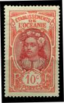 Французская Океания 1922-1927 гг. • Iv# 49 • 10 c. • осн. выпуск • девушка таитянка • MH OG VF