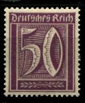 Германия 1921-1922 гг. • Mi# 183a • 50 pf. • стандарт • MNH OG VF ( кат.- € 1.3 )