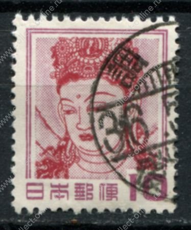 Япония 1953 г. • SC# 580 • 10 y. • богиня каннон • стандарт • Used F-VF