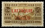 Латакия 1931-1933 гг. • SC# 10 • 1.50 pi. • надпечатка на осн. выпуске марок Сирии • желто-коричн. • MH OG VF