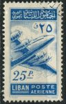 Ливан 1953 г. • SC# C179 • 25 p. • четырёхмоторный самолет Lockheed • авиапочта • Used VF