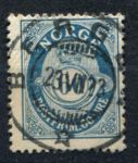 Норвегия 1910-1929 гг. • Sc# 95 • 60 o. • цифра в почтовом рожке • стандарт • Used F-VF