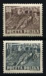 Польша 1951 г. • Mi# 715-6 • 90 gr. и 1.20 zt. • 5-летний план(добыча угля) • MH OG XF • полн. серия