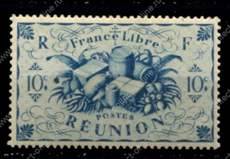 Реюньон 1943 г. • Iv# 234 • 10 c. • Лондонский выпуск • MNH OG VF
