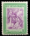 Сан-Марино 1947 г. • Mi# 379 • 1 L. • Благословение Республики • MNH OG VF
