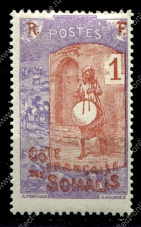Берег Сомали 1915-1916 гг. • Iv# 83 • 1 c. • осн. выпуск • барабанщик • MNH OG VF
