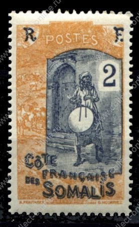Берег Сомали 1915-1916 гг. • Iv# 84 • 2 c. • осн. выпуск • барабанщик • MNH OG VF