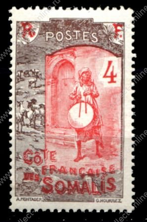 Берег Сомали 1915-1916 гг. • Iv# 85 • 4 c. • осн. выпуск • барабанщик • MNH OG VF