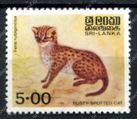 Шри-Ланка 1981 г. • SC# 597 • 5 Rp. • Дикие животные • пятнистая кошка • MNH OG VF
