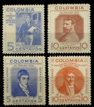 Колумбия 1947 г. • SC# 552-3,C146-7 • 5 - 10 c. • 4-й Панамериканский конгресс прессы • полн. серия • MNH OG VF