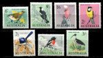 Австралия 1964-1965 гг. • Gb# 363-9 • 6 d. - 3 sh. • Местные птицы • полн. серия • MNH OG XF