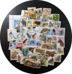 Фауна • набор 50+ разных иностранных марок • Used VF