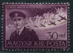 Венгрия 1943 г. • Mi# 735 • 30+20 f. • Иштван Хорти (траурный выпуск) • благотворительный выпуск • MNH OG VF
