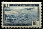Алжир 1946-1947 гг. • Iv# 2 • 10 fr. • самолет над портом • авиапочта • MNH OG VF