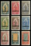 Французский Камерун 1921 г. • Iv# 91-100 • 25 c. - 5 fr. • надпечатка "Камерун" • девушка-воин • MH OG VF