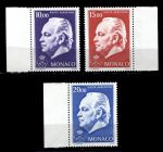 Монако 1974 г. • Mi# 1160-1162 • 10 - 20 fr. • князь Ренье III • авиапочта • MNH OG XF+ ( кат.- € 35 )