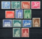 Швейцария 1960-1968 гг. • Sc# 382..448 • 5 c.//1.50 fr. • архитектура • стандарт • 13 марок • MNH OG VF 