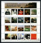 США 1998 г. • Sc# 3236 • живопись, 4 века американского искусства • мал. лист • MNH OG VF