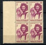 Мавритания 1938 г. • Iv# 90 • 2 fr. • осн. выпуск, семья мавров • кв. блок • MNH OG XF+
