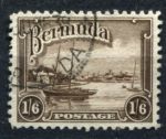 Бермуды 1936-1947 гг. • Gb# 106 • 1s.6d. • Георг V основной выпуск • парусники у причала • Used VF