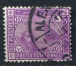 Египет 1888-1906 гг. • Sc# 49 • 10 pi. • Сфинкс и пирамиды • стандарт • Used VF